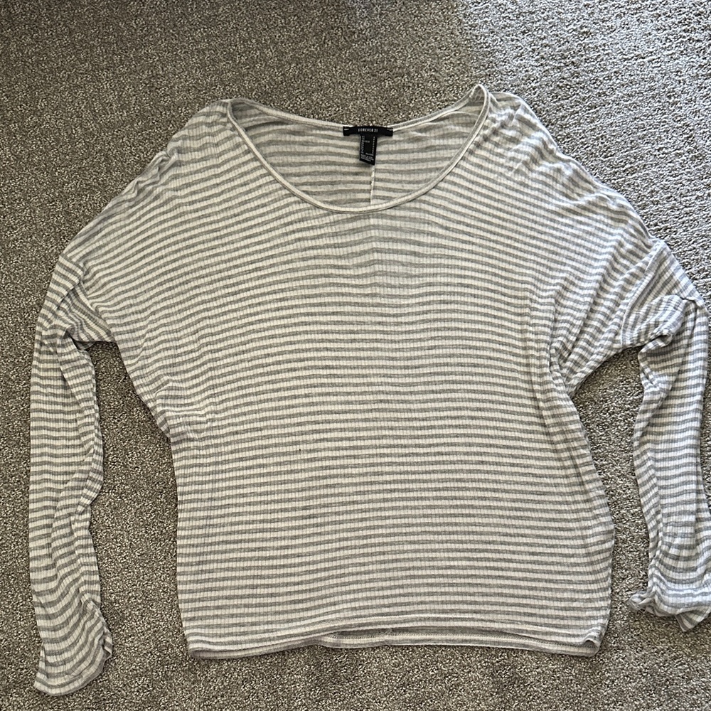 Striped Long-Sleeve Top